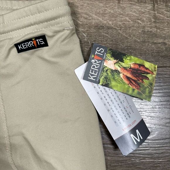 Kerrits Women’s Size Medium Flow Rise Knee Patch Performance Tights Tan NWT - Picture 4 of 7